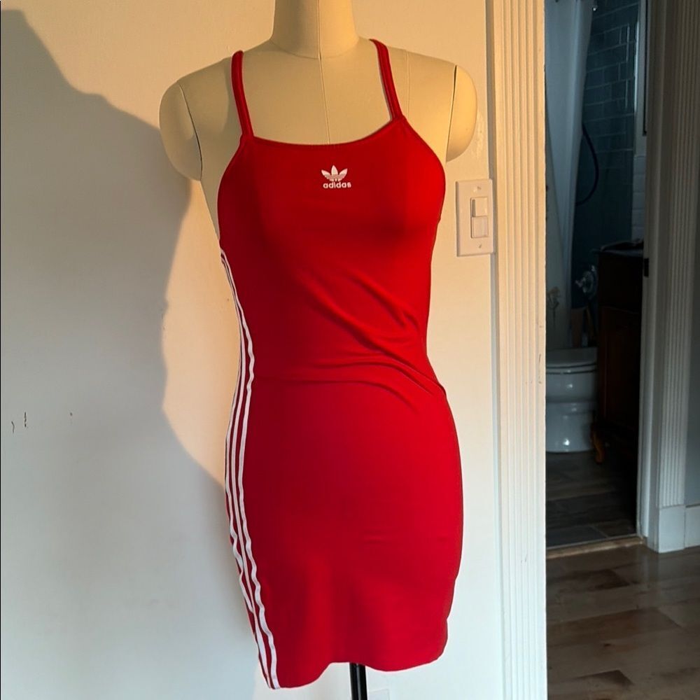 Adidas Women's Red Mini Dress - Picture 9 of 10